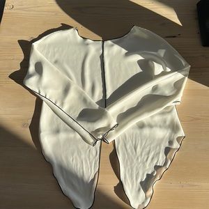 Aritizia Babaton White Tie Shirt (Size XS)